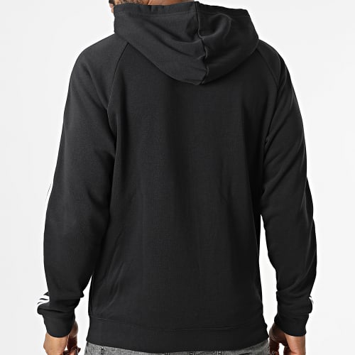 Sweat Zippé Capuche A Bandes Juventus DNA HD8875 Noir