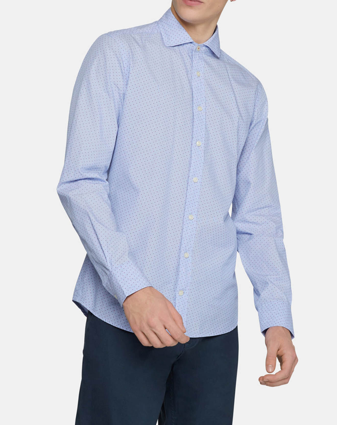 Hackett London Chemise Slim Fit imprimée bleue
