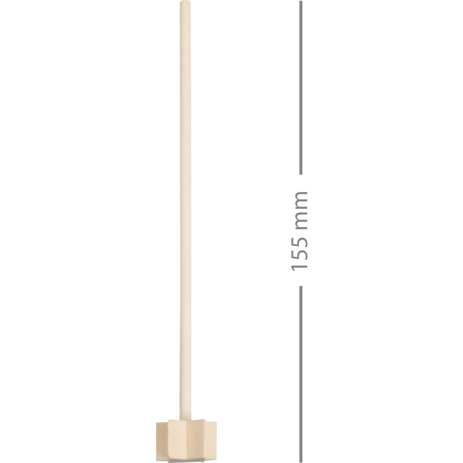 Depa Stamper/Roerstaafje, Ster, 15.5cm, hout, naturel