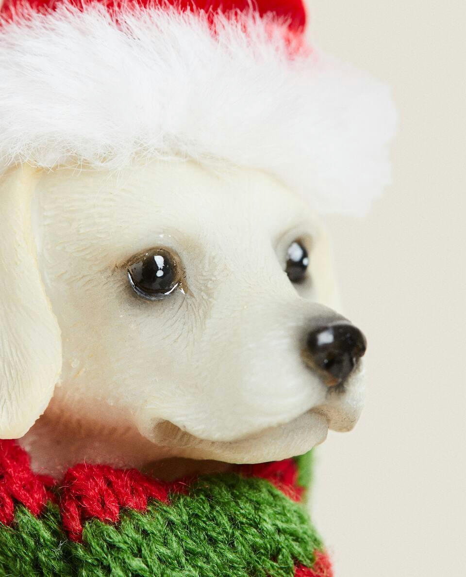 Enfeite de Natal em resina com um dálmata