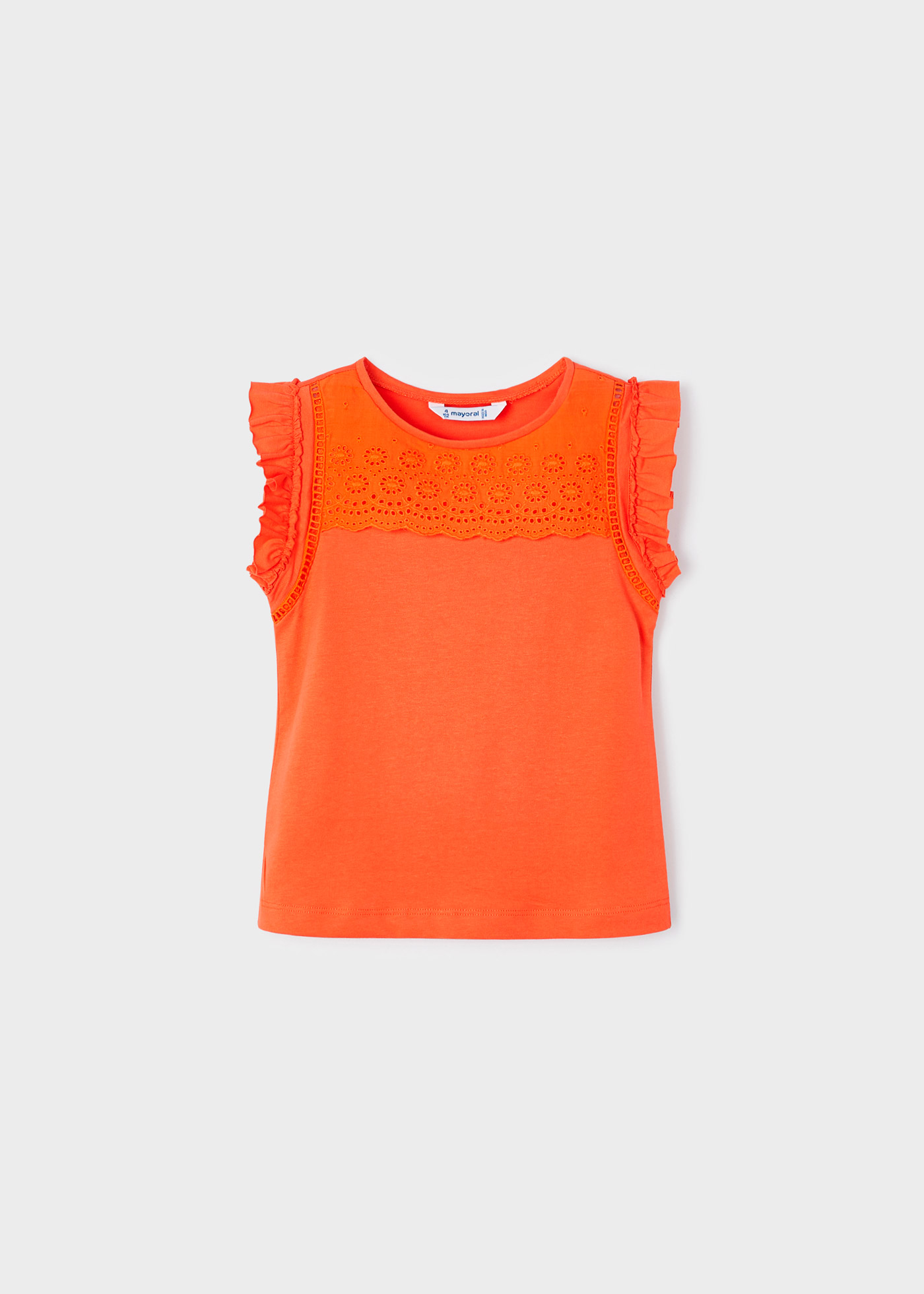 Camiseta regata de algodão sustentável para meninas