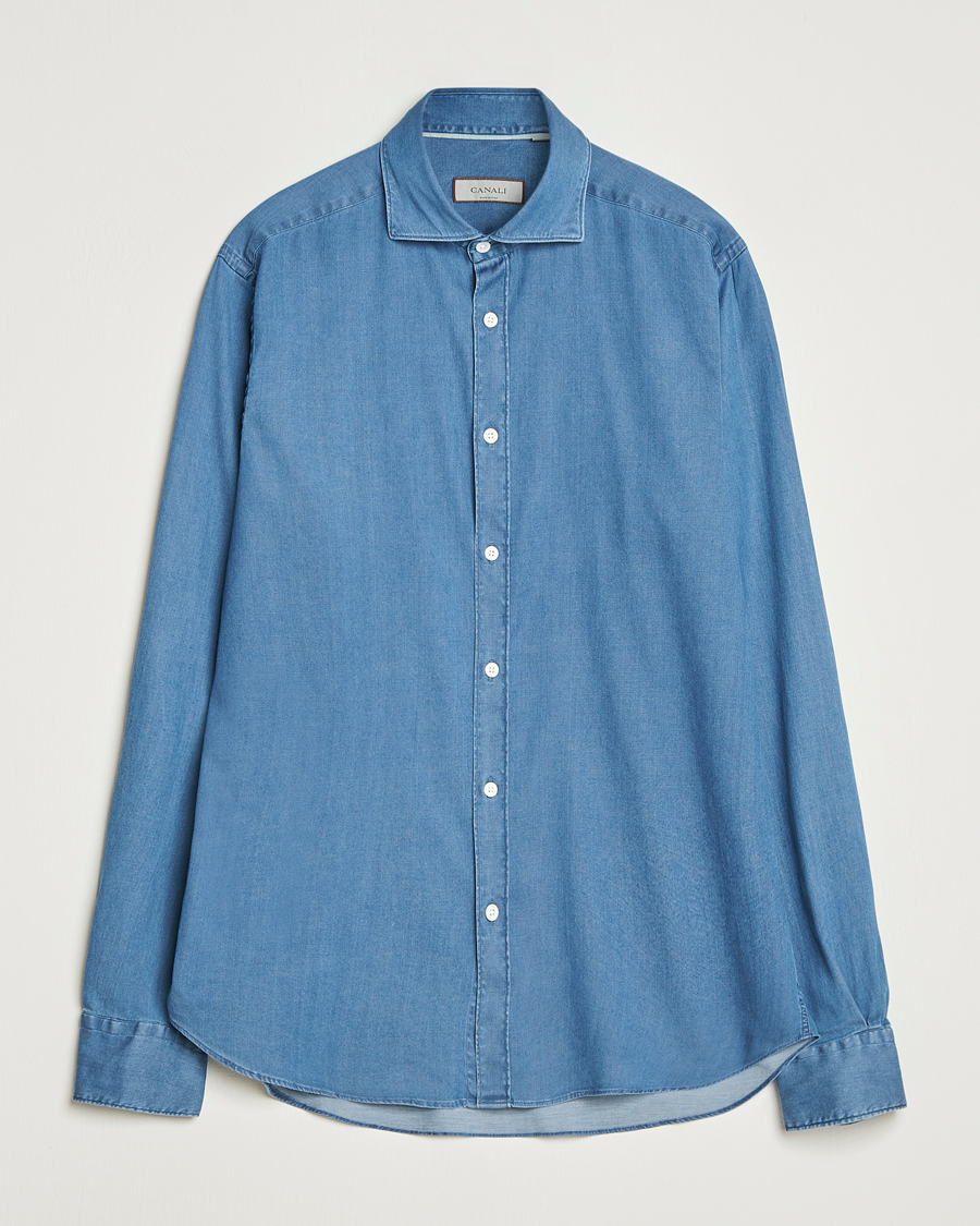 Canali Denim Shirt Stone Wash