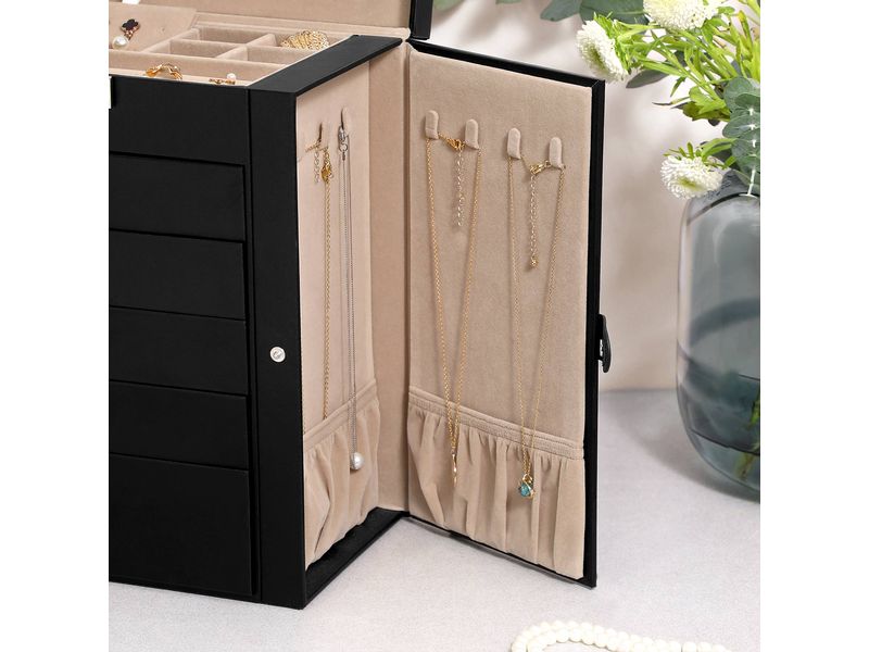 Songmics Schmuckschatulle 26 x 15 x 32 cm Schmuck- und Uhrenkasten