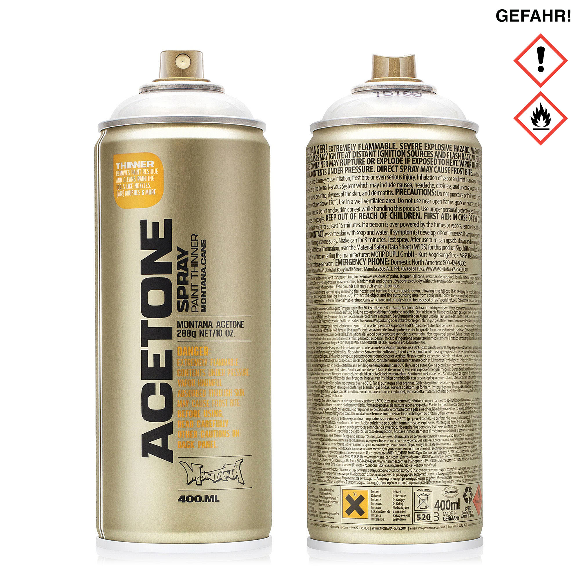 Montana<br>acetone cap cleaner spray 400 ml