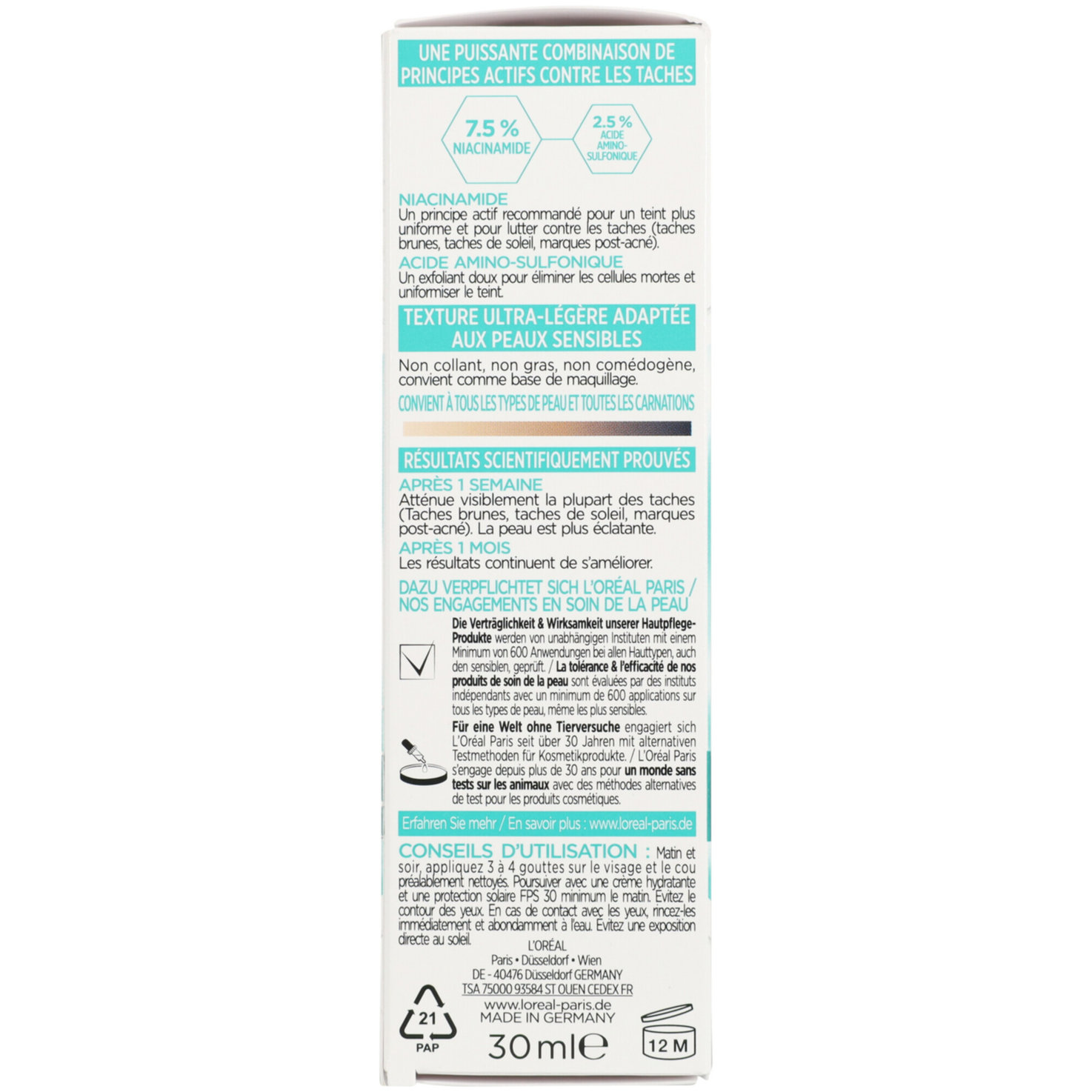 L'Oréal Paris Bright Reveal Niacinamid Dark Spot Serum