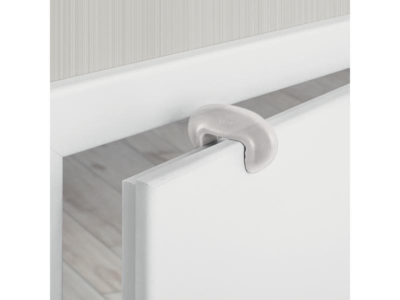 reer Türsicherung Transparent, 3 Stück Türstopper, transparent Vorteilspack
