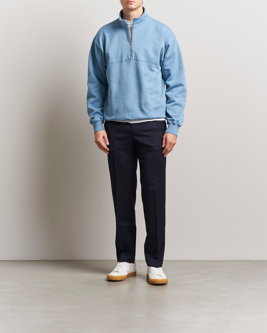 Colorful Standard Classic Organic Half-Zip Seaside Blue