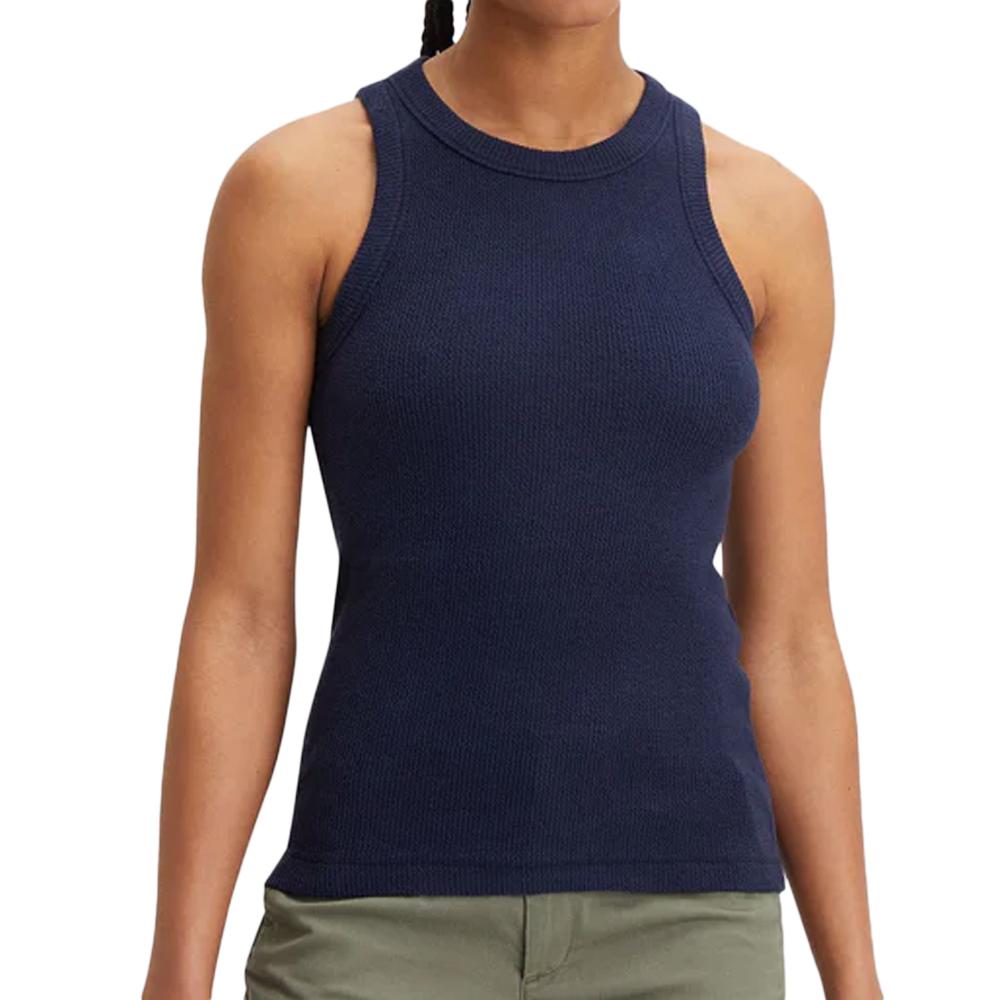 Dockers Débardeur Marine Femme Dockers Rib Knit Tank