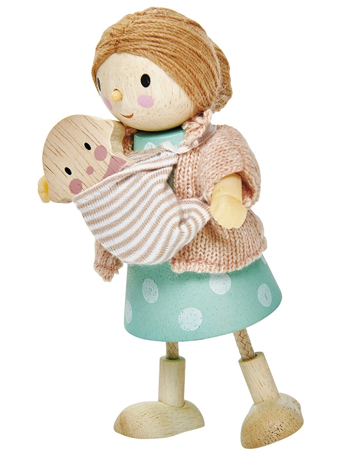 Puppenhaus-Figur MRS GOODWOOD MIT BABY