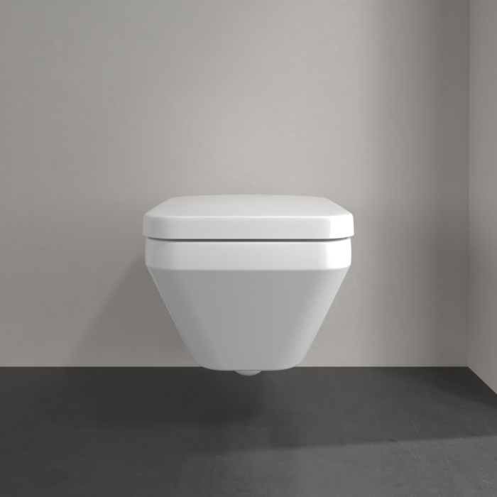 Villeroy & Boch Architectura randloos toilet met TwistFlush rechthoekig wit glans