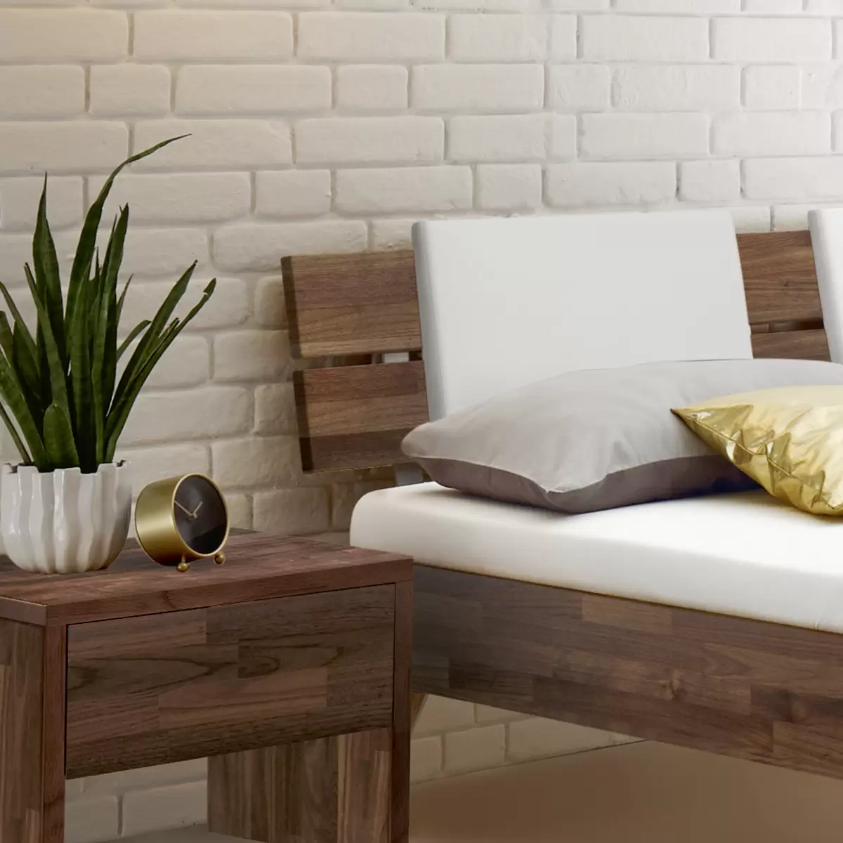 Hasena Bett 160x200 Ortona 160 x 200 Dunkelbraun