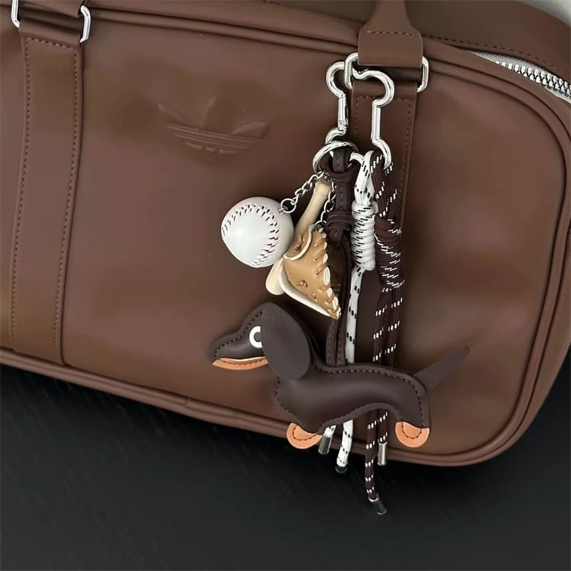 Olsin - Hond / Honkbalhond Kunstleren Tashanger Sleutelhanger