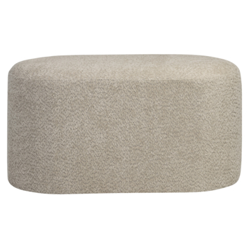 KARWEI poef Eveline beige stof
