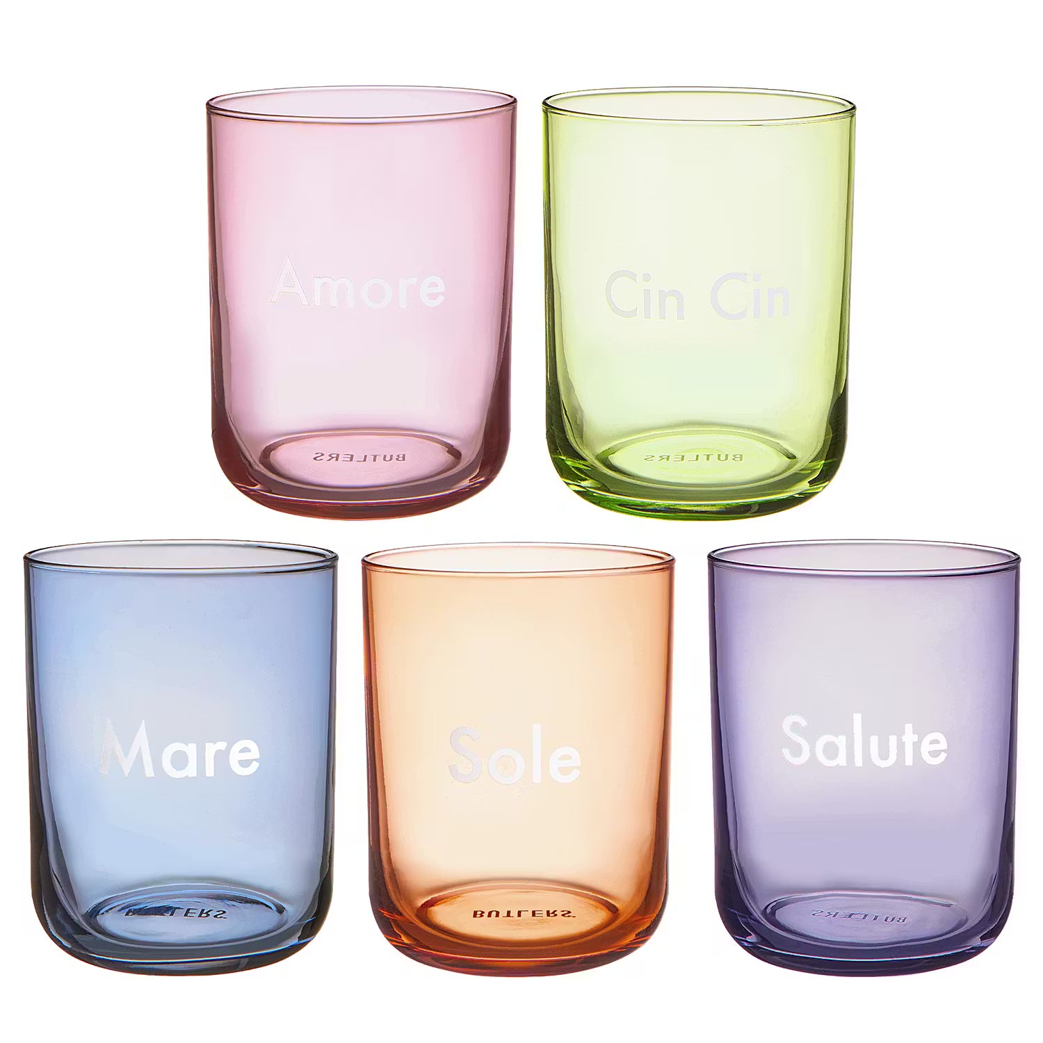 COLORATA Trinkglas Cin Cin 6er-Set