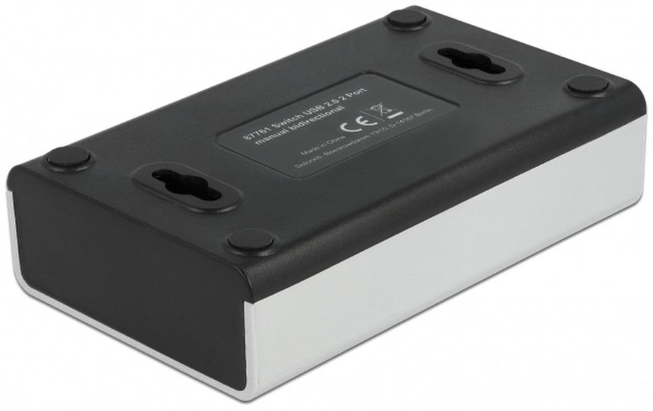 Switchbox USB 2.0, 2 PortManueller USB 2.0 Typ-B Umschalter