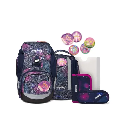 ergobag PACK Schulrucksack-Set Bärlaxy, 6-teilig