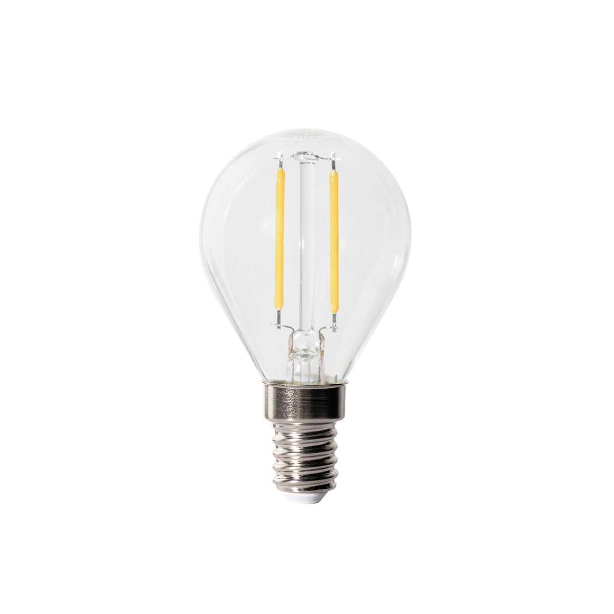 E14 dimbare LED lamp P45 helder glas 3W 250 lm 3000K