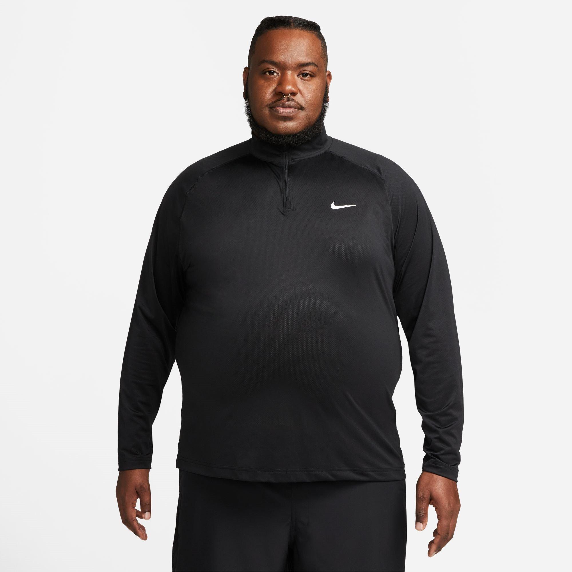 Nike Ready Mens Dri FIT 1 4 Zip Fitness Top