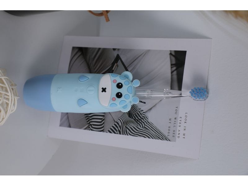 innoGIO Sonic Zahnbürste Giraffe Blau Schallzahnbürste für Kinder