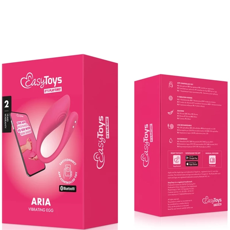Œuf vibrant Aria connecté - Easy Connect - 9 modes