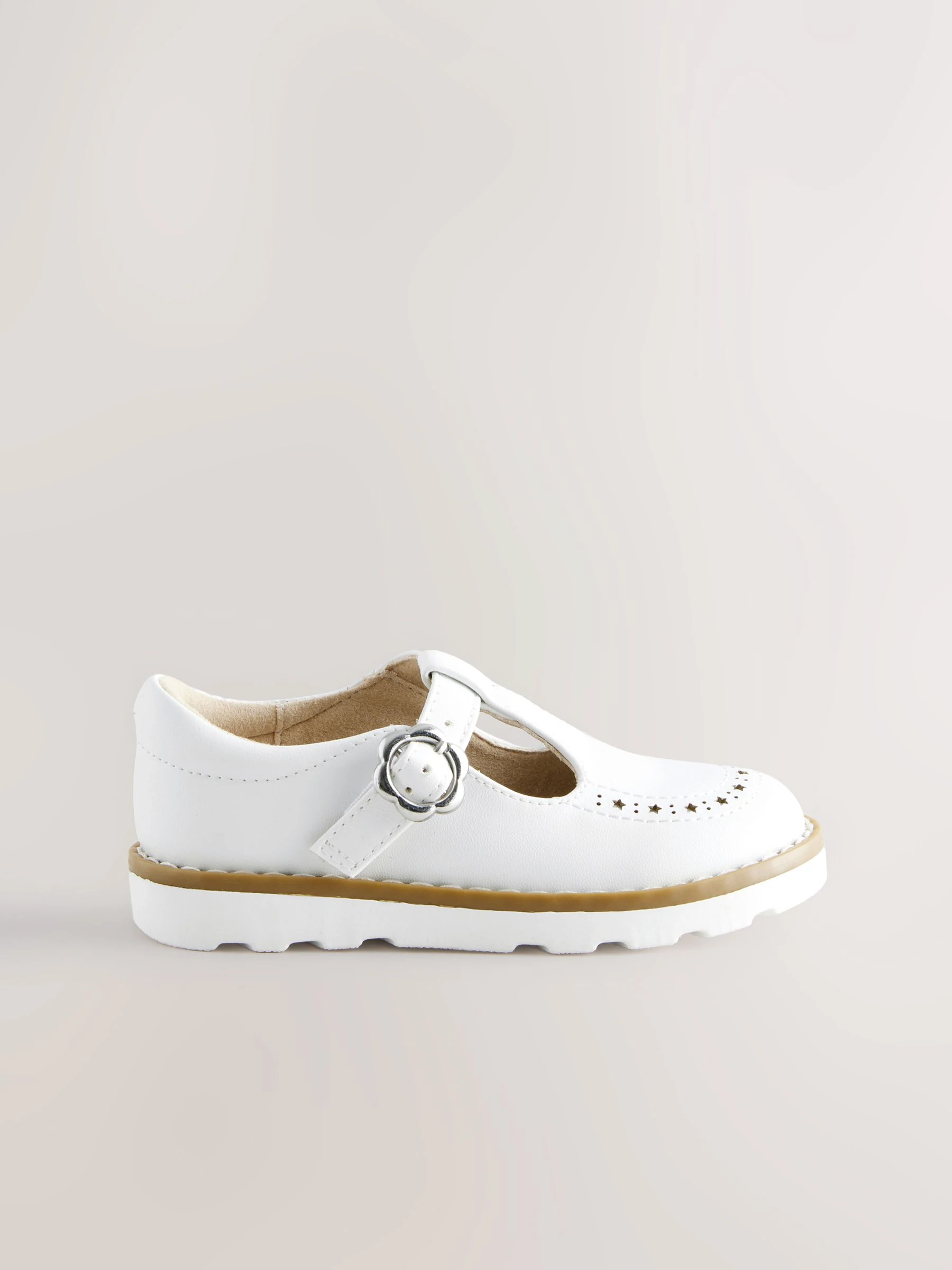 Wit - Schoenen met T-bandje