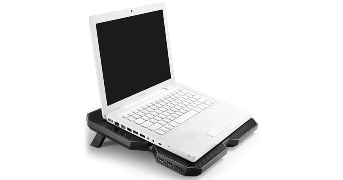 DeepCoolMULTI CORE X6 laptopkoeler  (Zwart, 2x USB 2.0)
