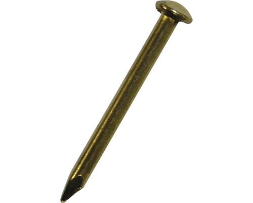 Ronde kopspelden 1,2 x 20 mm messing, 180 stuks