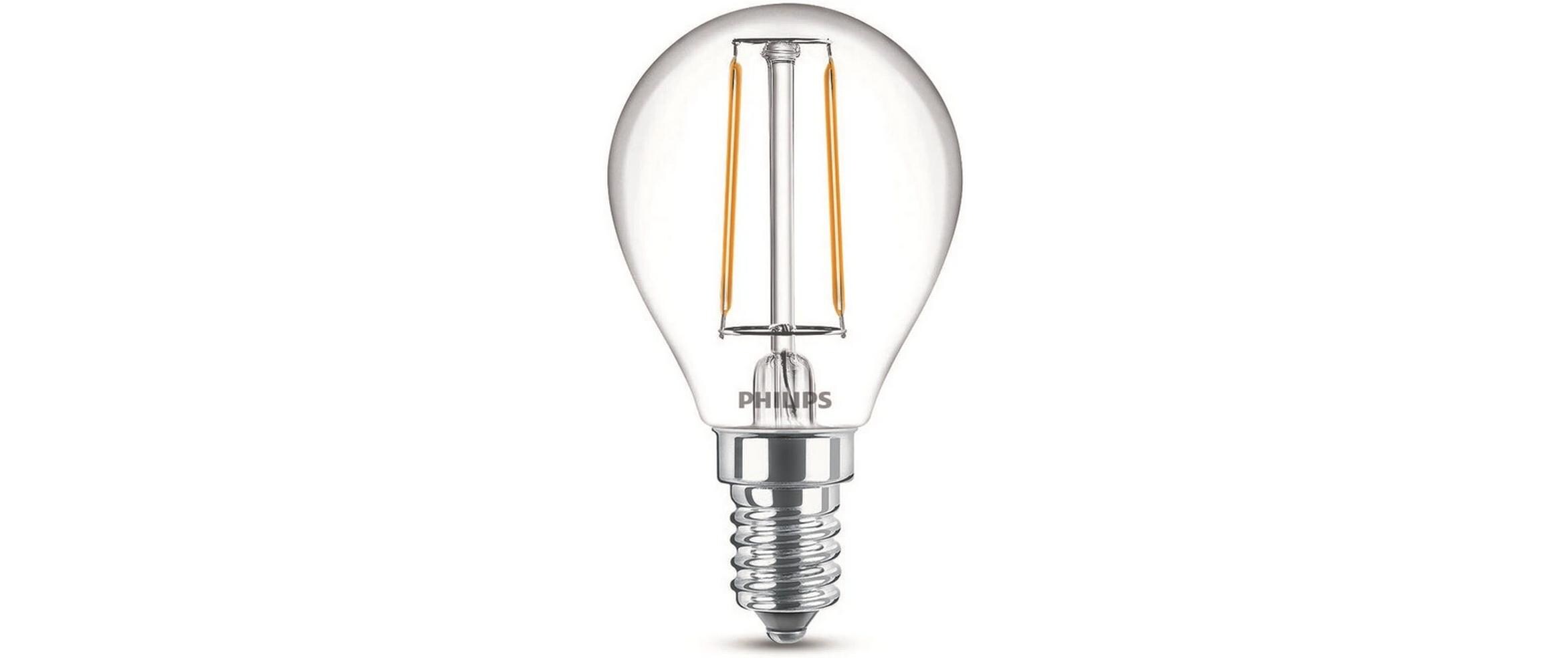 Lampe LEDcla 25W E14 P45 WW CL ND WarmweissLeuchtmittel P45 mit klarem Glas