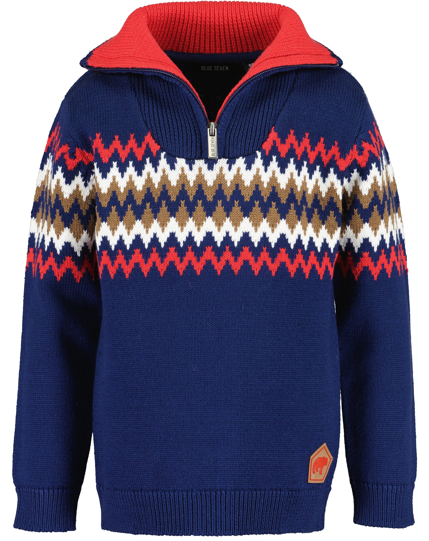 Strickpullover TROYER ZIG ZAG in ultramarin