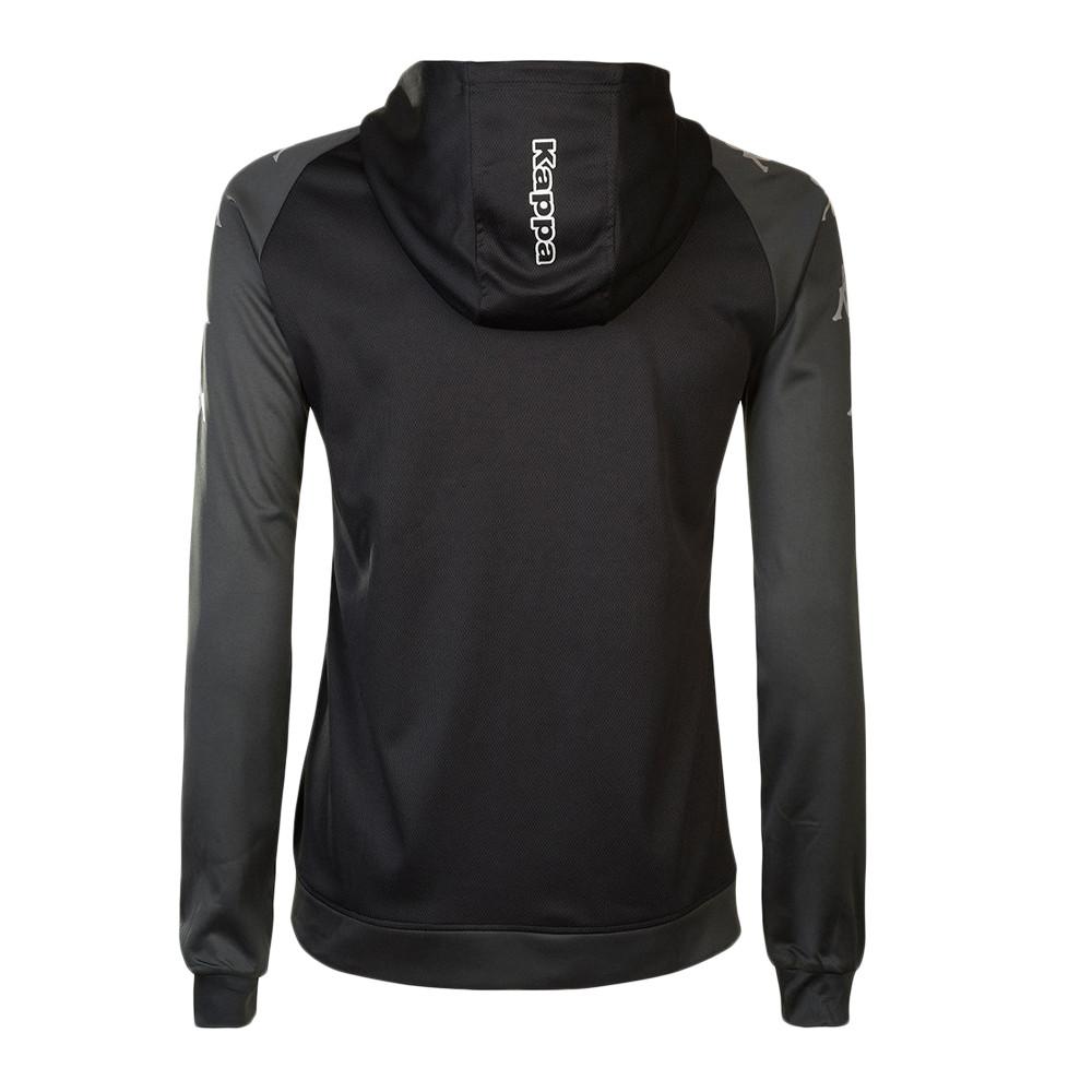 Kappa Veste à capuche Noire Homme Kappa Tortona