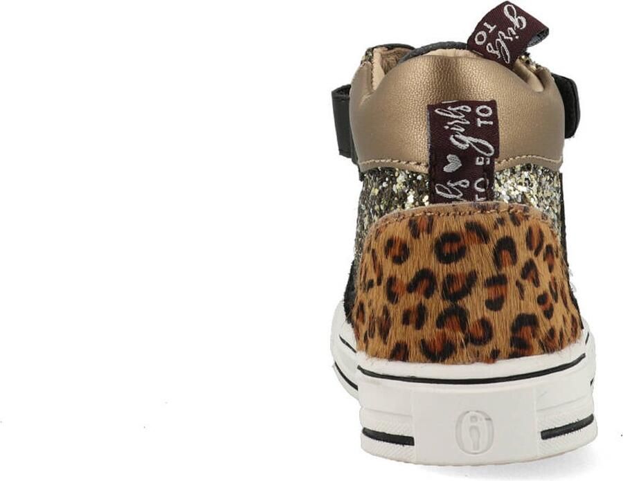 Shoesme Sneakers | | Black Gold | Leer