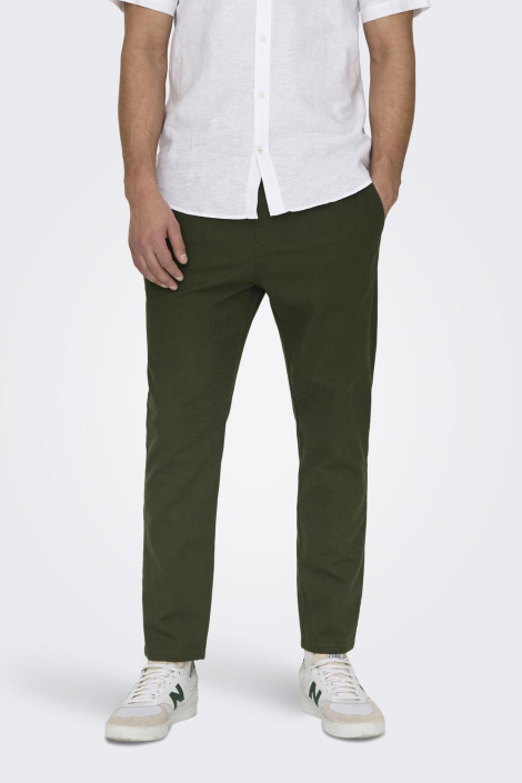 Only & Sons groene heren broek