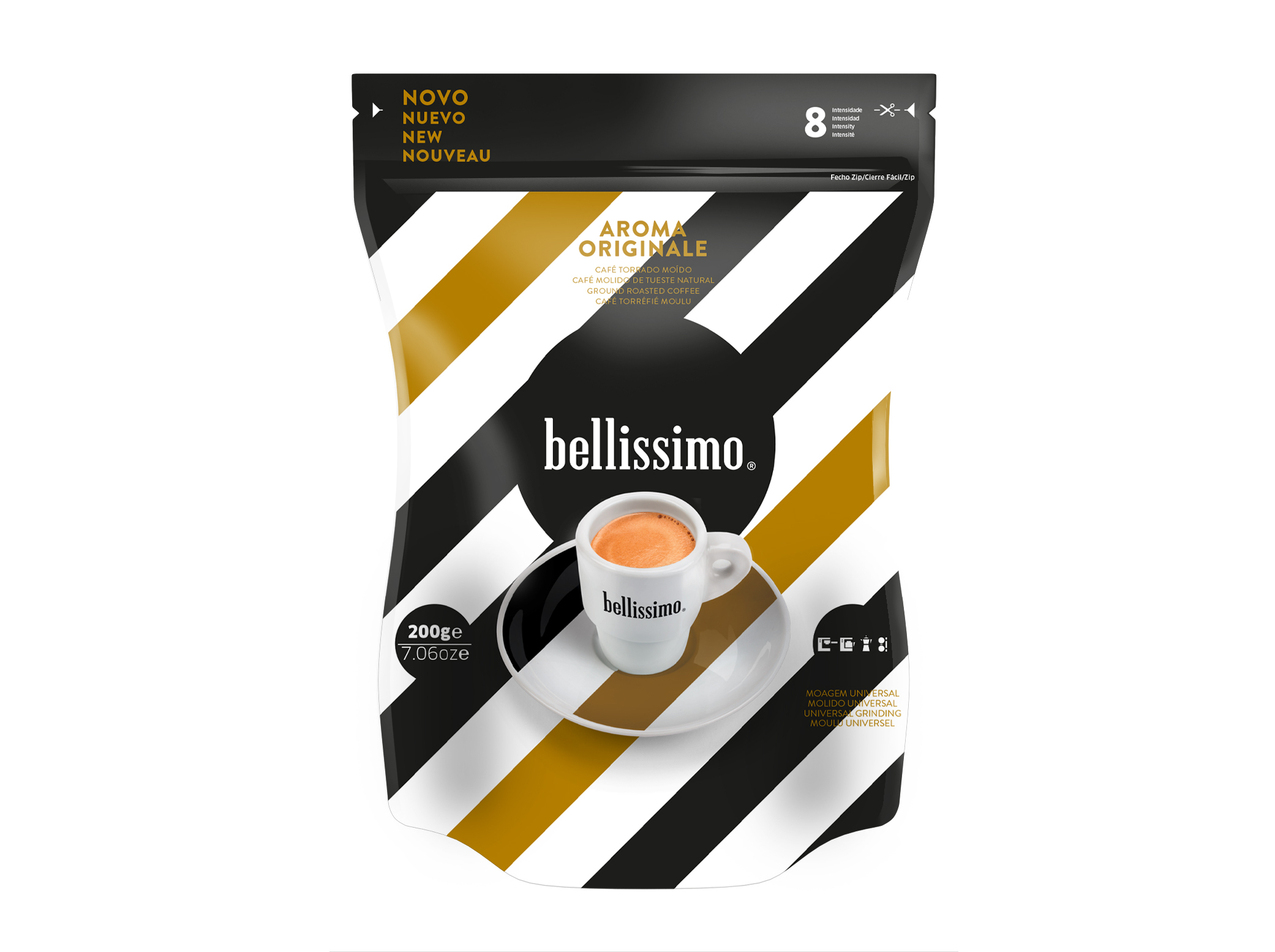 CAFÉ MOÍDO BELISSIMO AROMA ORIGINALE 200G