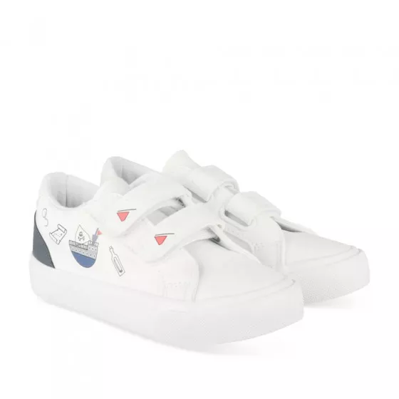 Baskets BLANC CHARLIE & FRIENDS