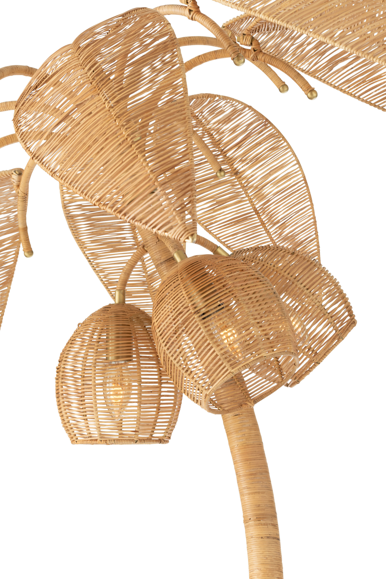 Vloerlamp Palmboom naturel Large