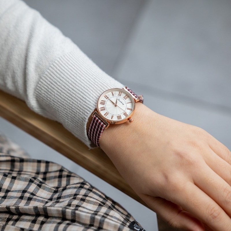 Montre Femme CHTIME bracelet Cuir Rose
