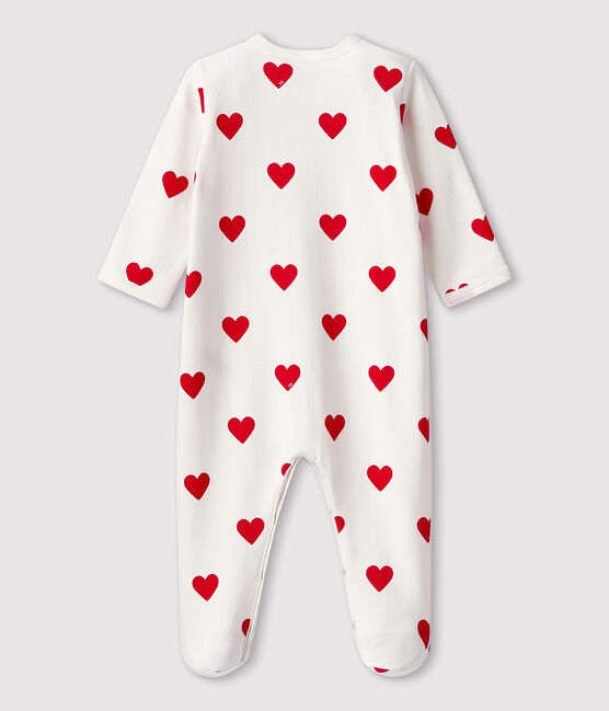 Pyjama à cœurs rouges bébé