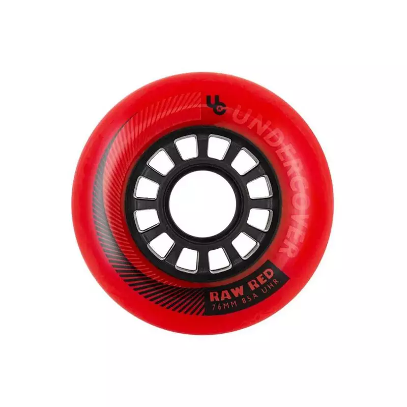 Roues roller UNDERCOVER Raw 76/85A Red (pack de 4)