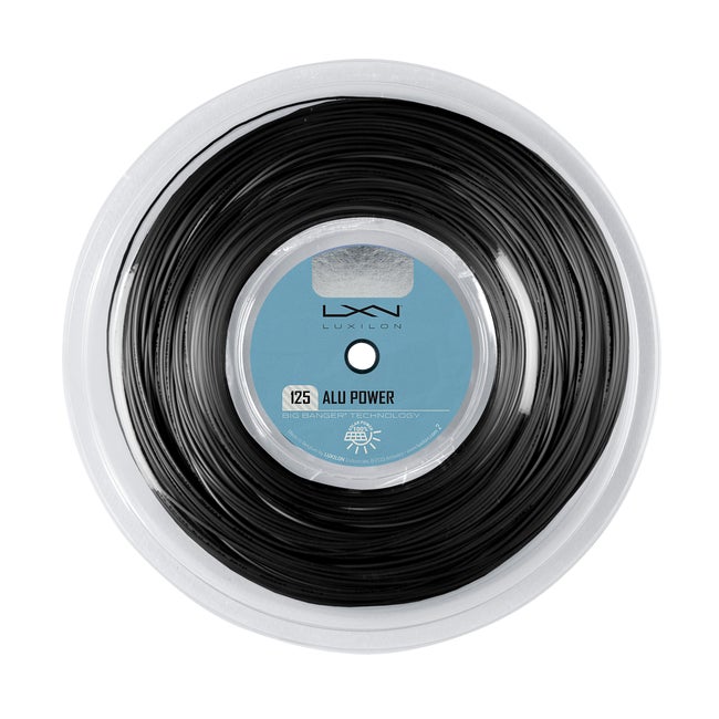 ALU Power Black 125 Tennissaiten – 200-m-Spule
