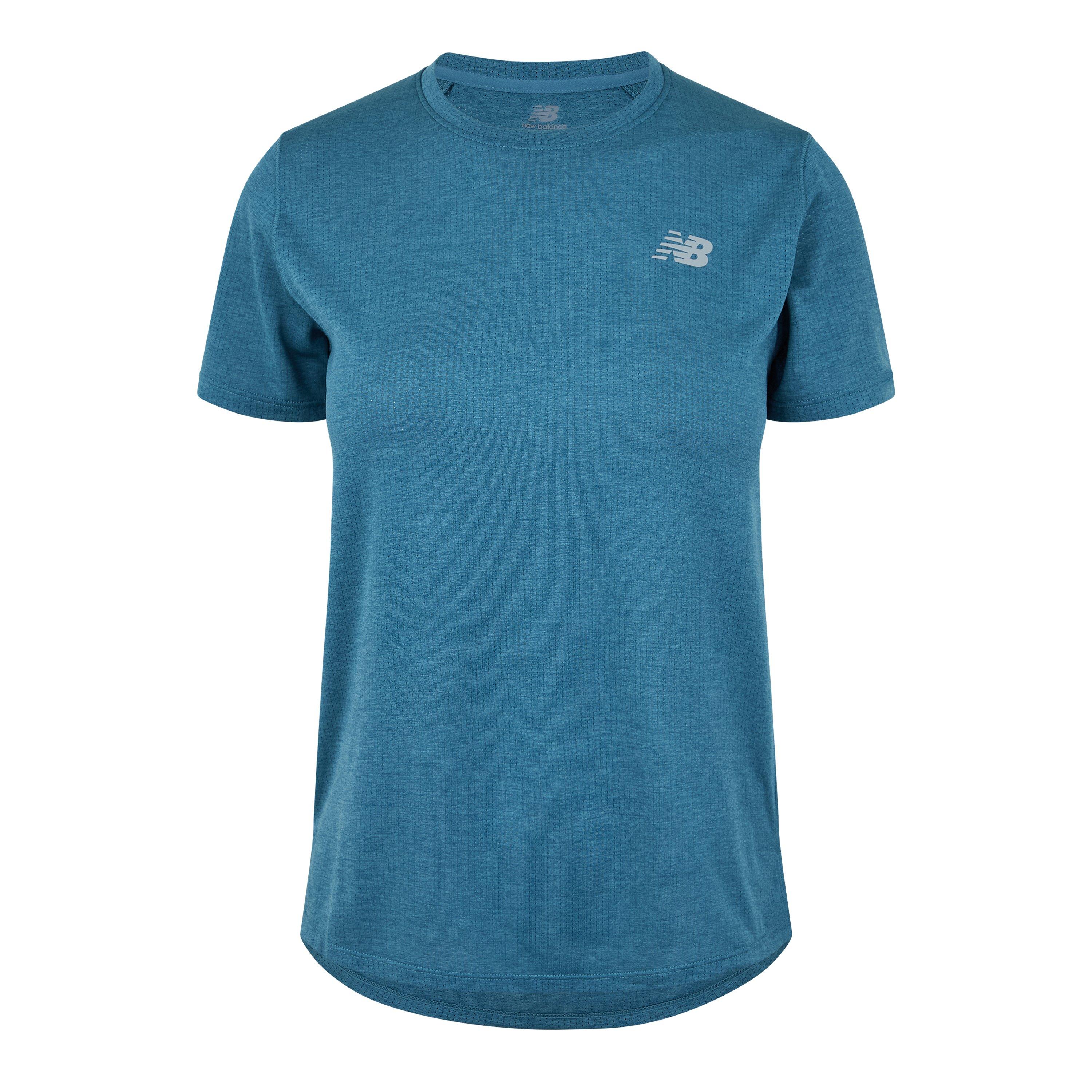 New Balance Womens Athletic Short Sleeve Running T Shirt