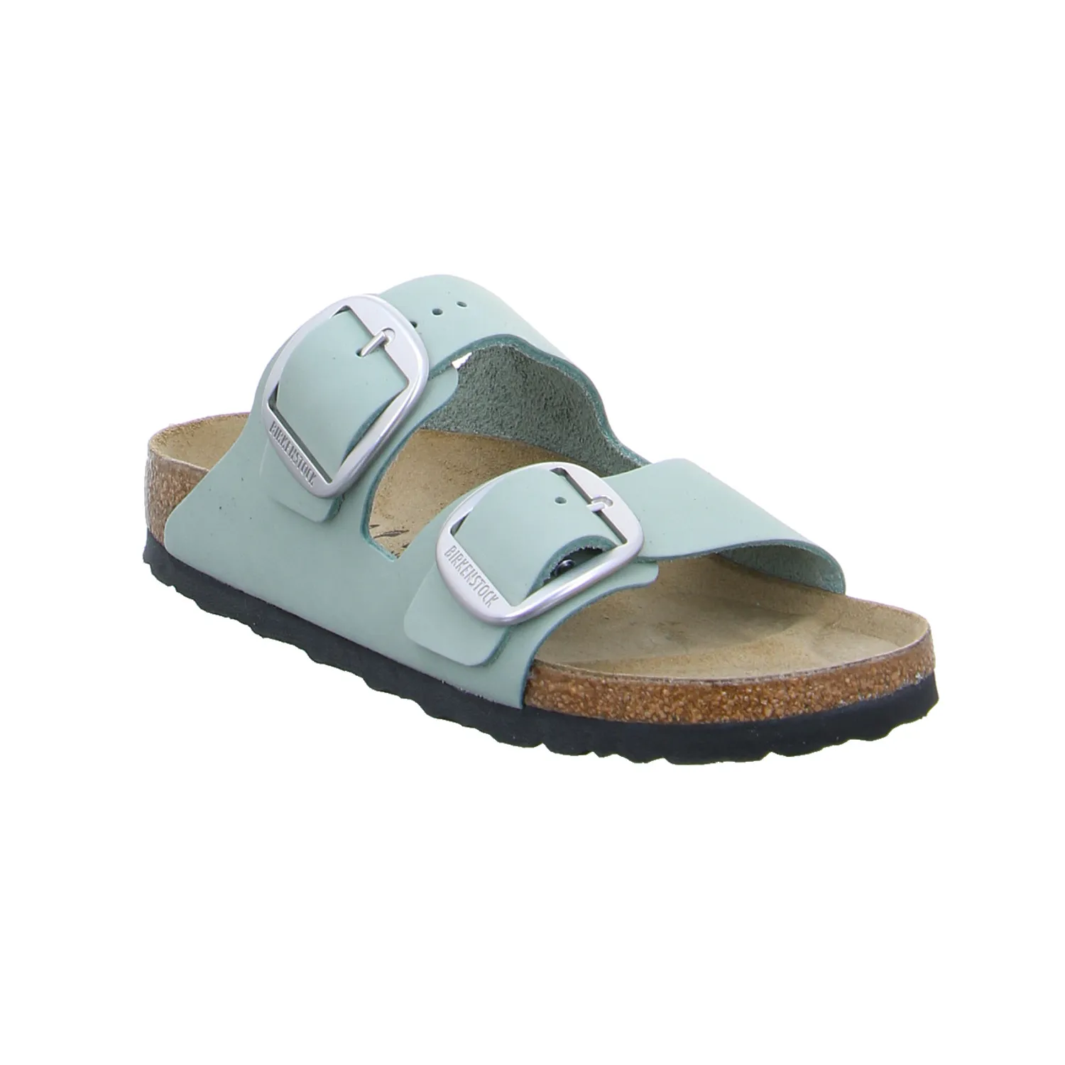 BIRKENSTOCK Bio-Fussbett Pastelgrün Leder