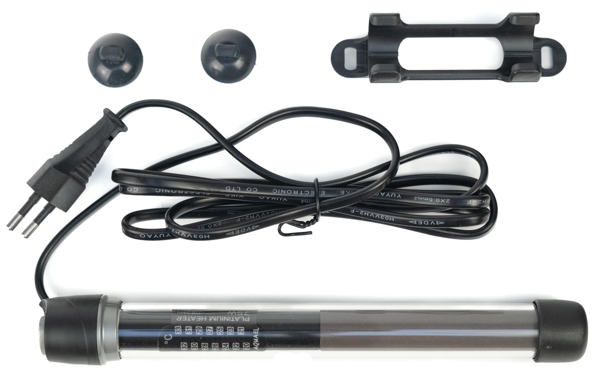 Platinium Heater 25 WGlas-Aquarienheizer mit elektronischem Thermostat