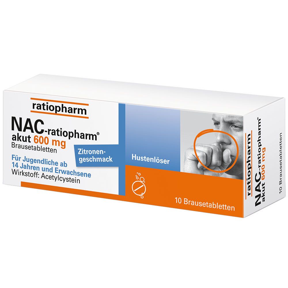 NAC-ratiopharm® akut 600 mg Brausetabletten