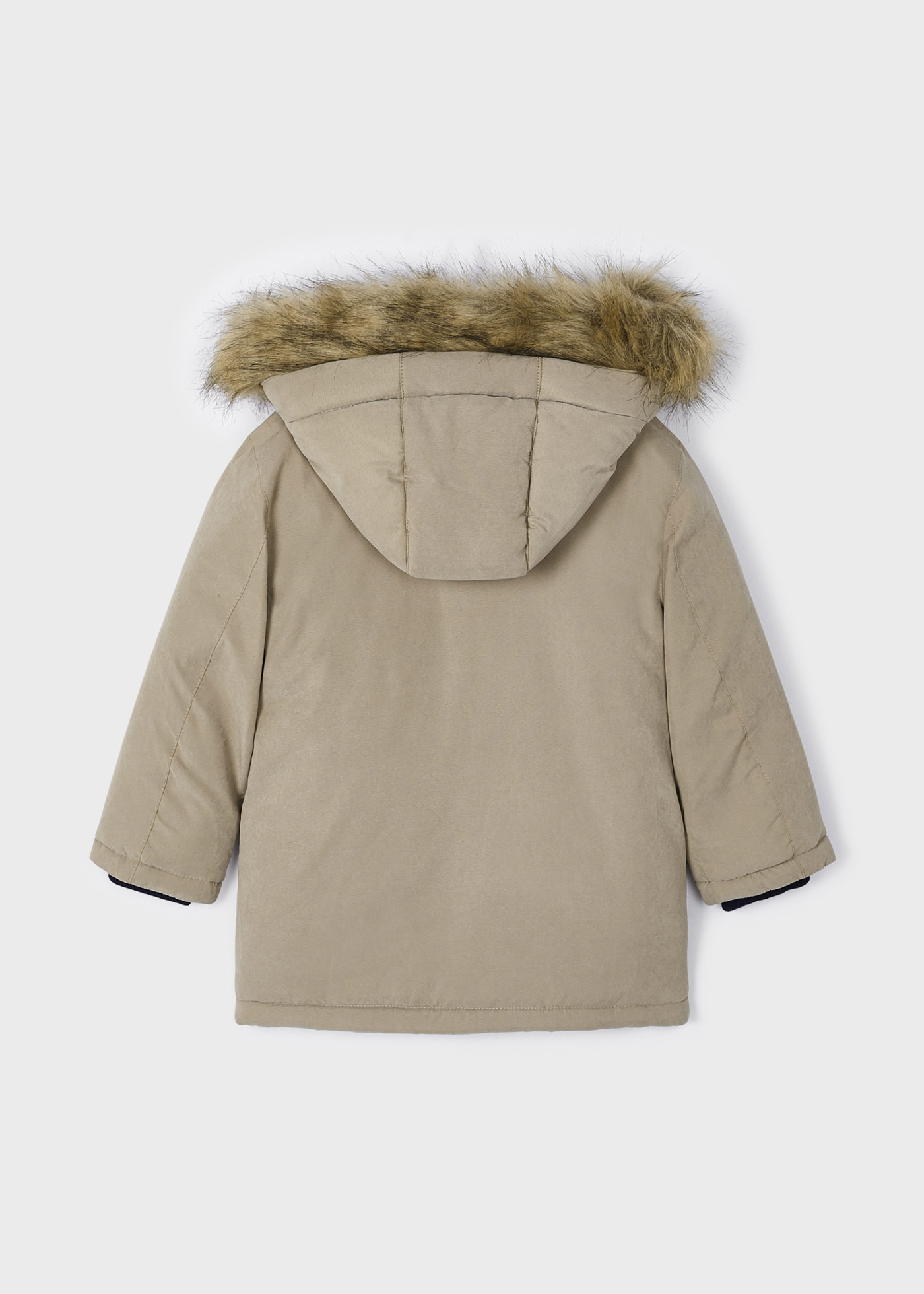 Casaco parka de pele para menino