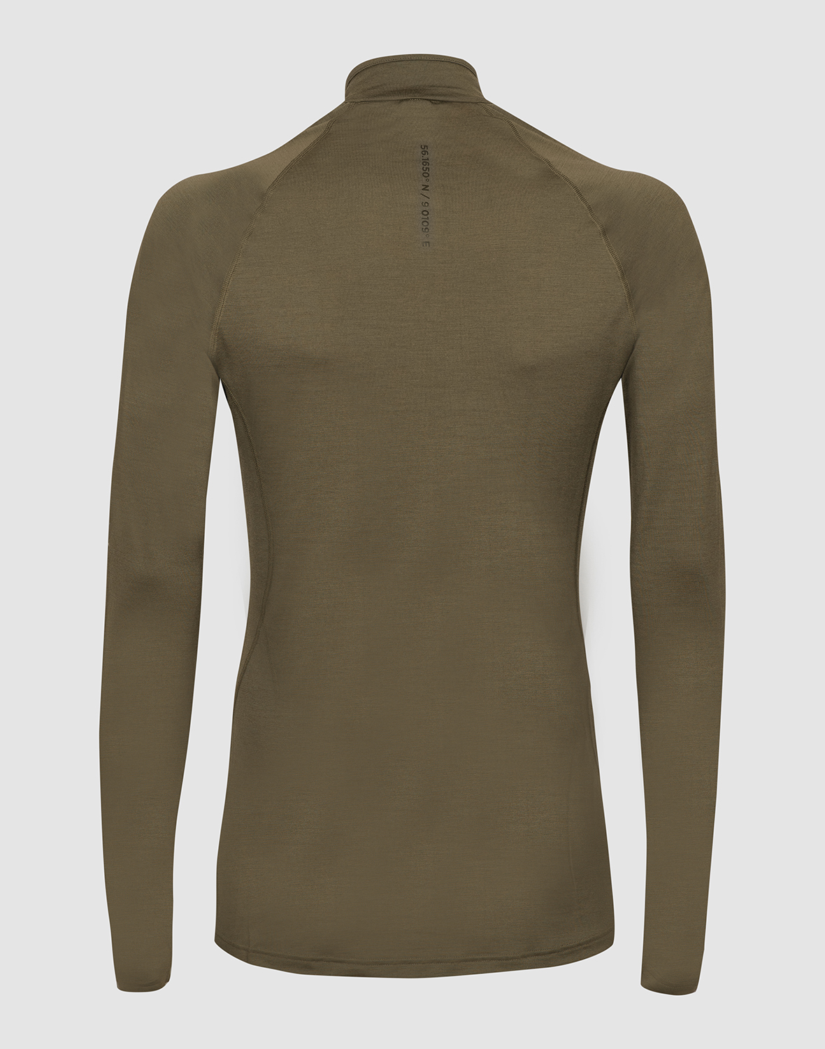 Shirt met halve rits van merinowol voor heren - Gratis