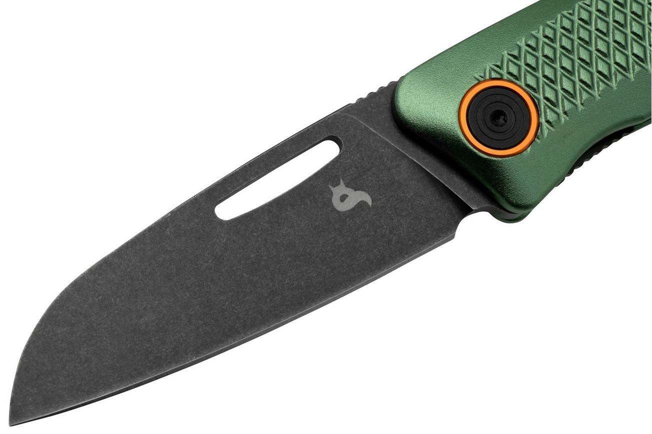 Black Fox Feresa BF-762OD Blackwashed D2, OD Green Aluminium, zakmes