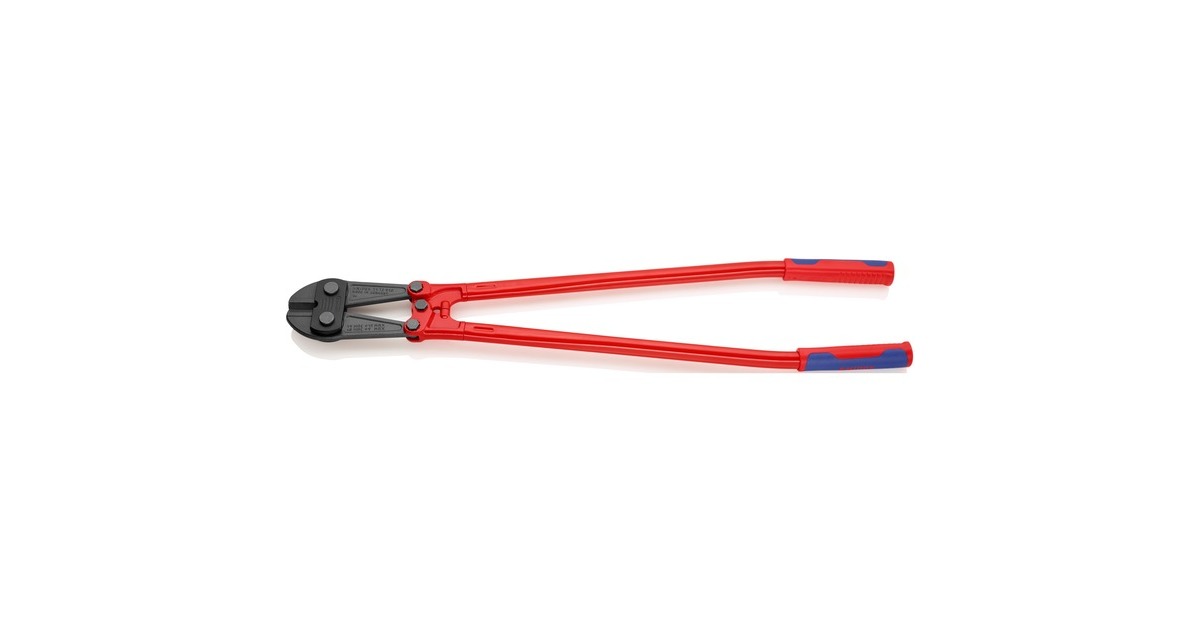 KNIPEXBoutensnijder 71 72 910 kniptang  (Rood/blauw, MIddensnijder, Geschroefd scharnier)