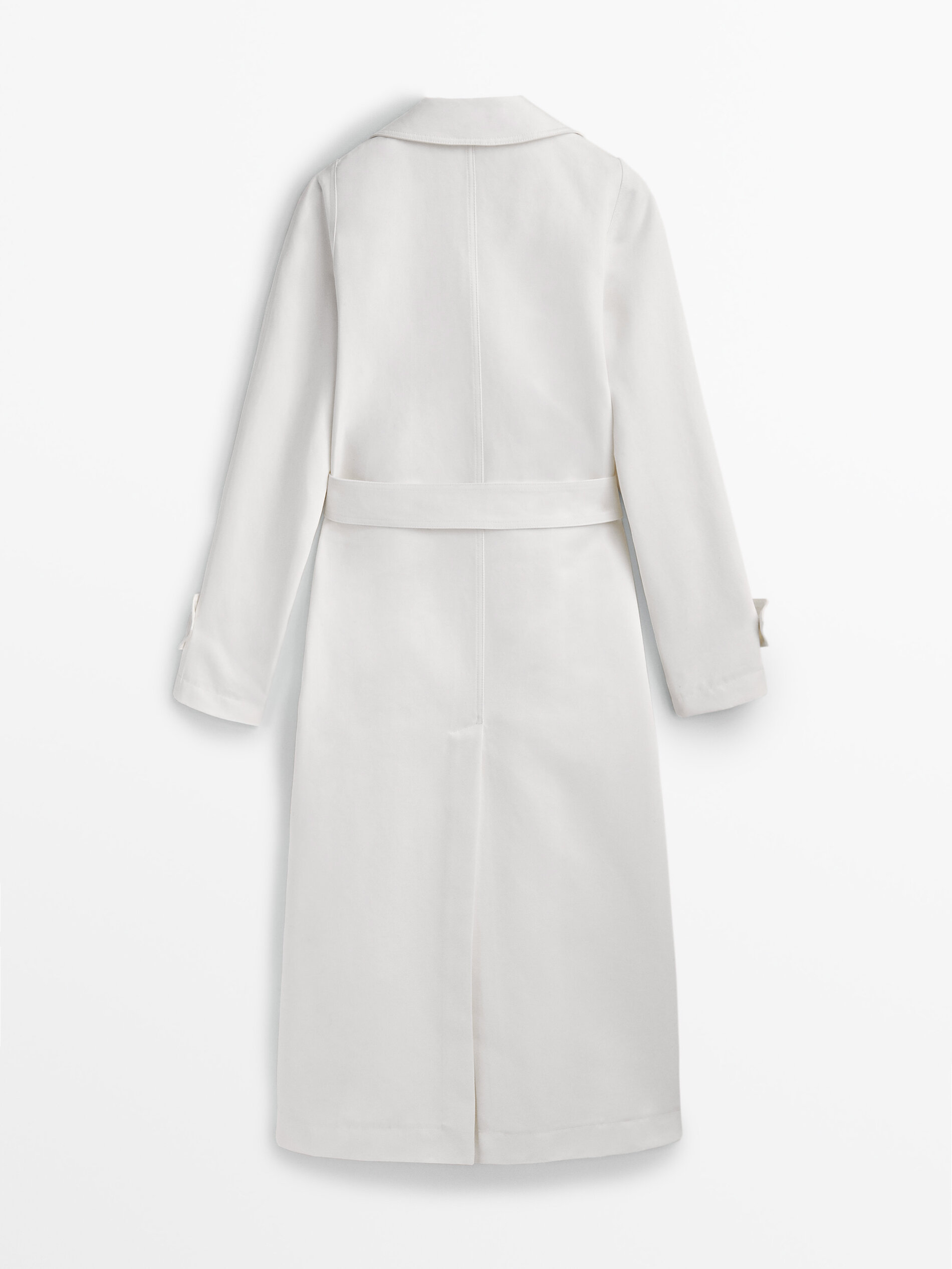 Chaqueta trench duplo tejido - CRUDO