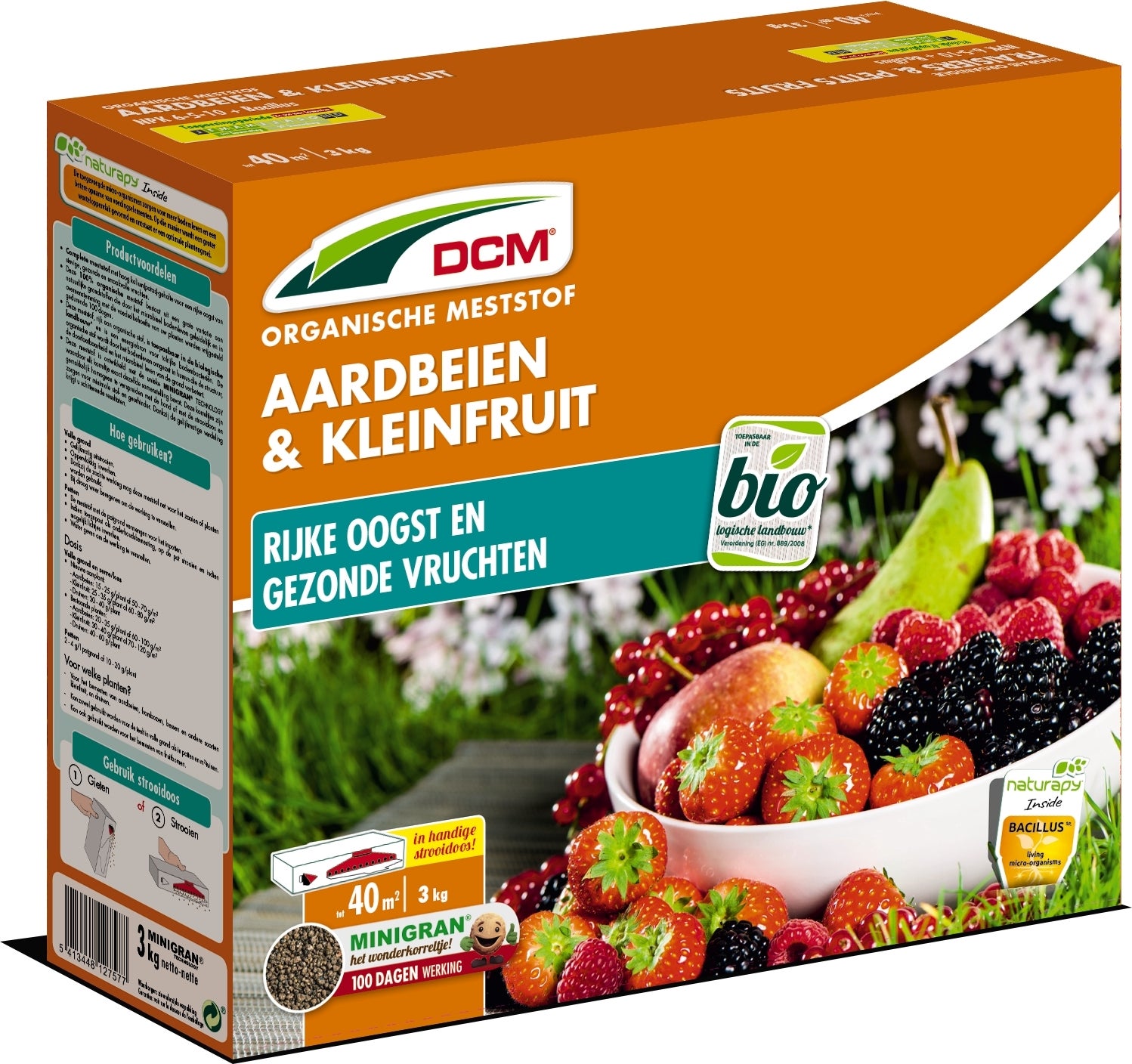 DCM Bio meststof aardbeien en kleinfruit 3 kg