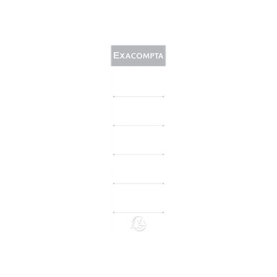 Exacompta - 10 Étiquettes classeur à levier - 70 mm - blanc